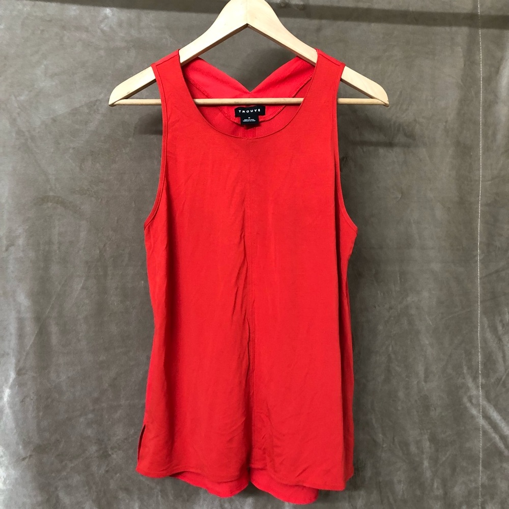 Trouvé sleeveless shell tank top
